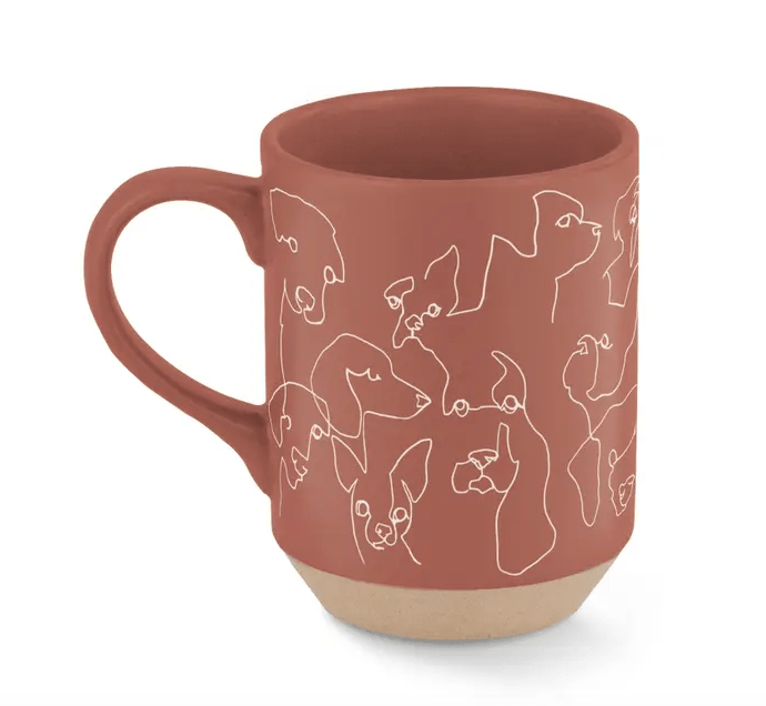 Dog Line Stoneware Mug