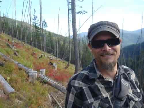 OTM Editor Derrick Knowles doing what he loves most, hiking.