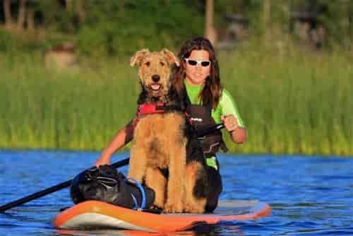 Liberty and co-pilot Cooper enjoying Hauser Lake, ID. Photo: Chris Hoffer