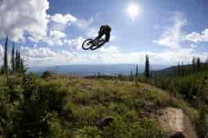 Flying high at Whitefish Mountain Resort. Photo: Camas Ellingson