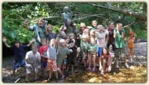 Programs offer primitive skills, wildlife tracking, and education with other subjects for families and kids. Photo: Twin Eagles Wilderness School