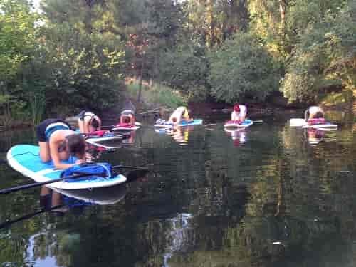 Pushing back into child's pose and letting go of the day. Photo: Sara Murphy
