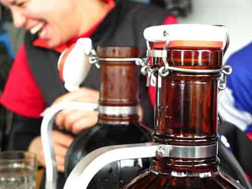 Grab a snack and a pint of locally brewed beer or cider.