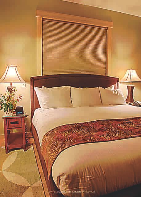 Our bedroom at the Twisp River Suites. Photo: S. Michal Bennett