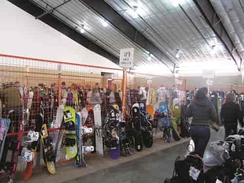 A portion of the proceeds support the all-volunteer Mt. Spokane Ski Patrol - the skiers and snowboarders who help keep the mountain running safely. Photo courtesy of MSSP Ski Swap
