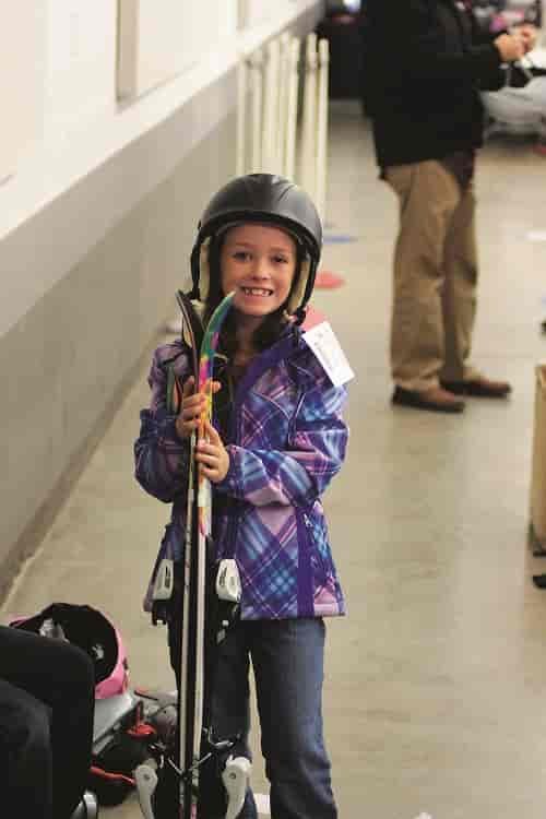 First time skiers can get instruction and try out their new skis. Photo courtesy of Winter Swap