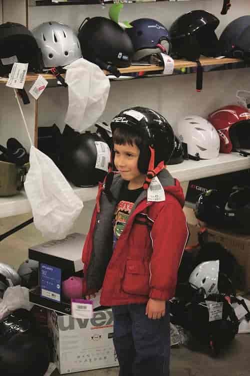 If your kids need a break from the sales floor, taken them to the vendor area to see the carpeted ski ramp, sponsored by Mt. Spokane Ski & Snowboard Park. Photo courtesy of Winter Swap