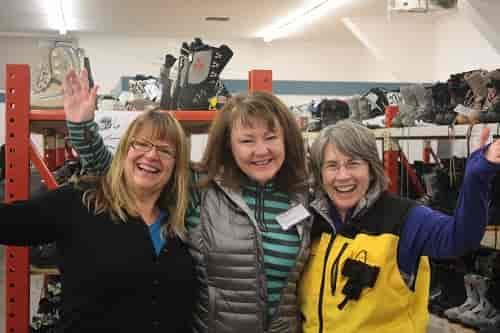 “I relied on the swap to outfit our whole family when our kids started skiing.” Photo courtesy of Winter Swap