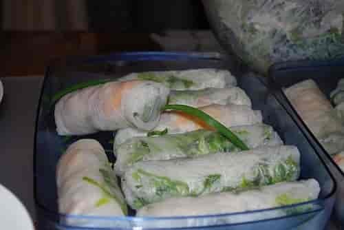 Vietnamese style rice paper spring rolls. Photo courtesy of Creative Commons