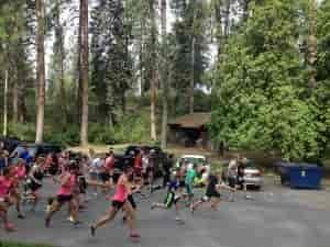 Dad's Day Dash 5K start at Manito Park