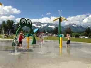 Cooling off at the Fernie Waterpark. // Photo courtesy of Tourism Fernie.