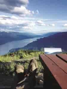 Somewhere down there is Kaslo, B.C. Photo: Derrick Knowles