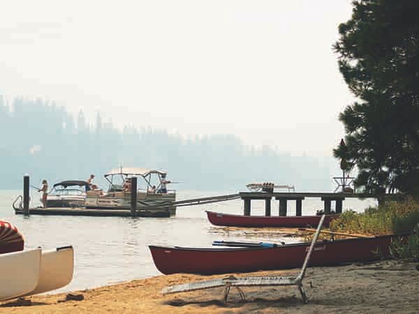 Smoky summer at Hayden Lake. // Photo: Shallan Knowles.
