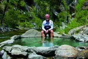 Mile 16 Hot Springs between Warm Springs and Stanley. // Photo: Hank Greer