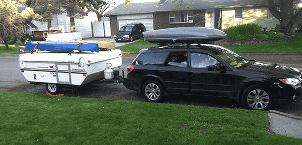 The McCaffrees loaded and ready to go. // Photo: Judd McCaffree