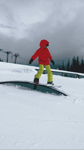 Photo of Asher Coleman at Mt. Spokane progression park by T. Ghezzi.