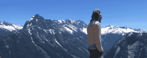 Photo of climber on summit.