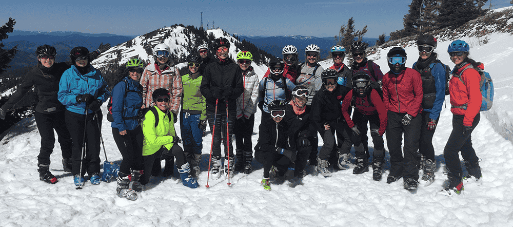 Photo of Leadman participants on Kellogg Peak.