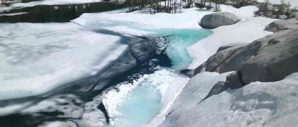 Photo of snowmelt.