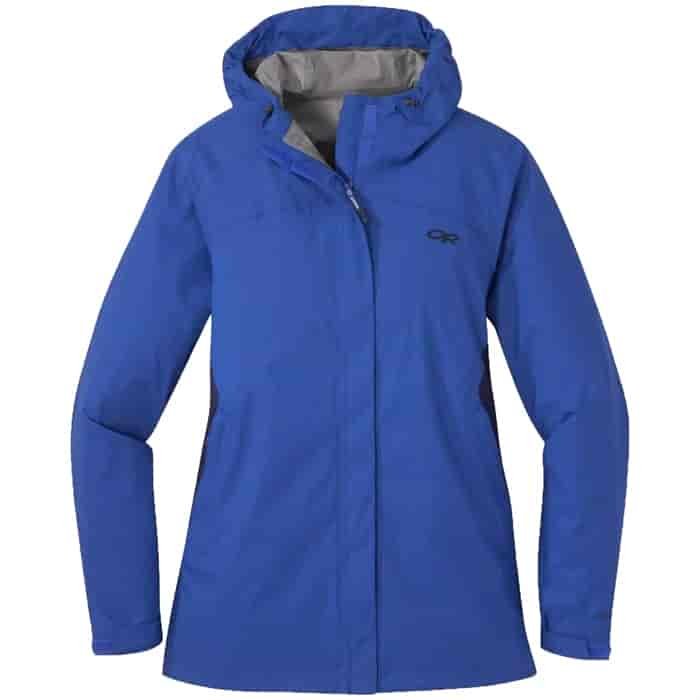 women's rain jacket made by Outdoor Research