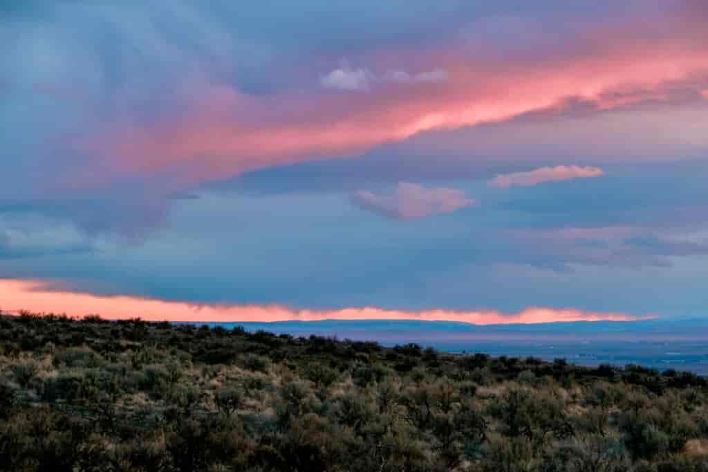 Sunset at Beezly Hill in Central Washington.